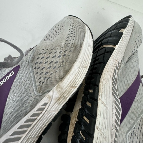 Brooks grey gray purple Ariel 20 running shoes athletic - Picture 6 of 8
